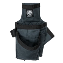 The Carpenter Set || Gunmetal Grey || Left Handed || Badger Toolbelt -Hammerstroke Shop 431010 Gunmetal Carpenter Tool Bag Front 2 1000x1000 1 2