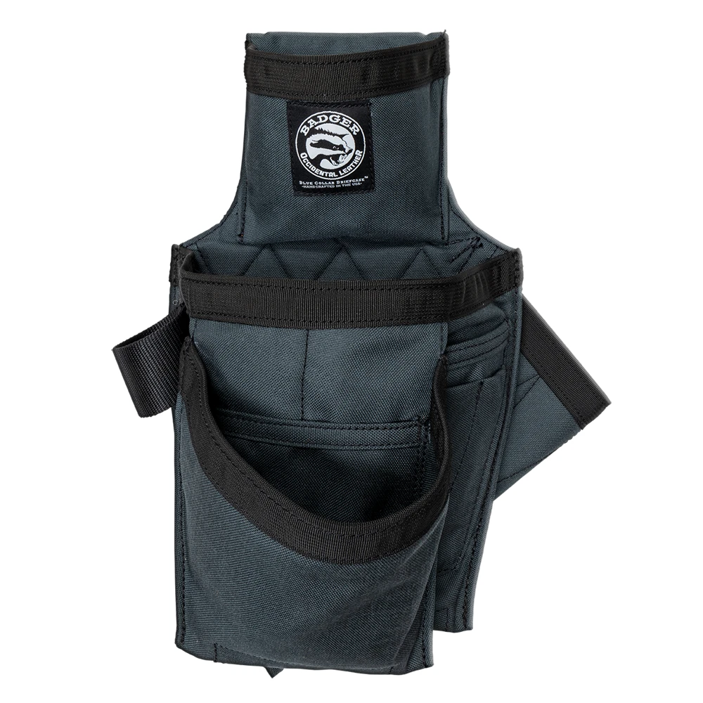 Carpenter Tool Pouch || Gunmetal Grey || Left Handed 3 Carpenter Tool Pouch || Gunmetal Grey || Left Handed