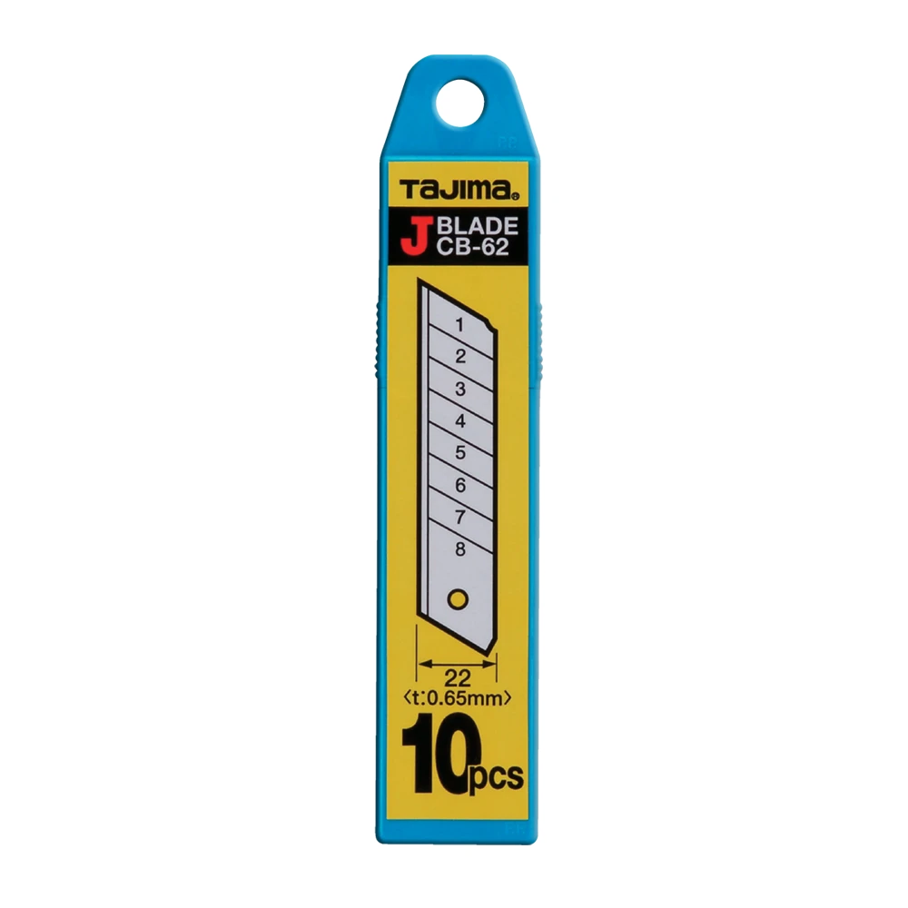 Knife Blades || 10 Pk || 22 Mm || Extra Strong || Tajima 3 Knife Blades || 10 Pk || 22 Mm || Extra Strong || Tajima