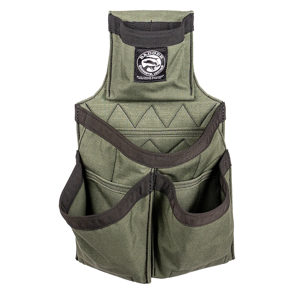 Carpenter Fastener Pouch || Side By Side || Olive || Badger Toolbelts 3 Carpenter Fastener Pouch || Side By Side || Olive || Badger Toolbelts