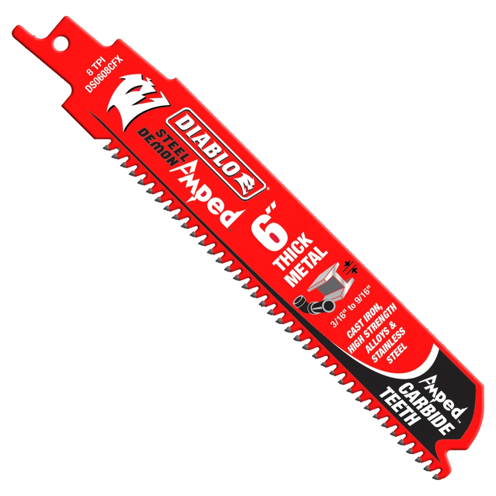 Thick Metal 5-14 Mm || AMPED Carbide || 8 Tpi || 153 Mm || 3 Pcs 3 Thick Metal 5-14 Mm || AMPED Carbide || 8 Tpi || 153 Mm || 3 Pcs