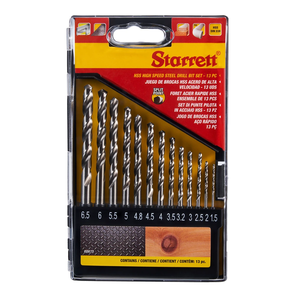 Drill Bit HSS 13 Pc Kit In Box – 1,5-6,5 Mm 3 Drill Bit HSS 13 Pc Kit In Box – 1,5-6,5 Mm