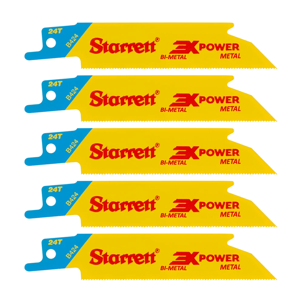 Medium Metall Cutting – 5 Pcs – 100 Mm – Reciprocating Blade – Starrett 3 Medium Metall Cutting – 5 Pcs – 100 Mm – Reciprocating Blade – Starrett