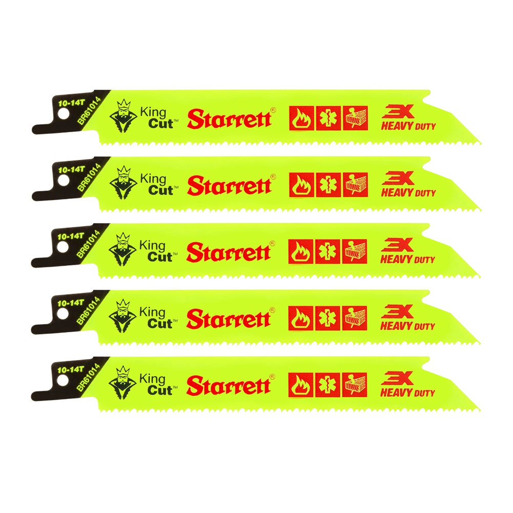 KING CUT – Demolition – 5 Pcs – 150 Mm – Reciprocating Blade – Starrett 3 KING CUT – Demolition – 5 Pcs – 150 Mm – Reciprocating Blade – Starrett