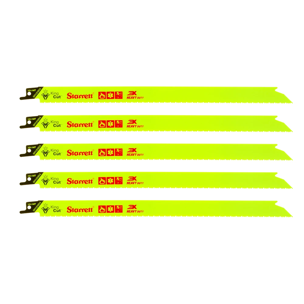 KING CUT – Demolition – 5 Pcs – 300 Mm – Reciprocating Blade – Starrett 3 KING CUT – Demolition – 5 Pcs – 300 Mm – Reciprocating Blade – Starrett
