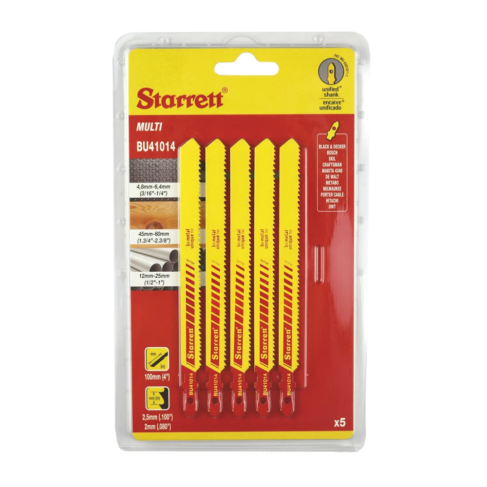 Straight Cut Multi – 5 Pcs – 10/14 TPI – 4,8-60 Mm – Jigsaw Blades 3 Straight Cut Multi – 5 Pcs – 10/14 TPI – 4,8-60 Mm – Jigsaw Blades