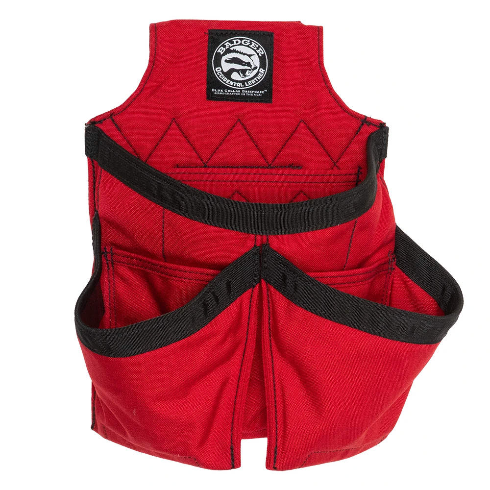 Trim Fastener Pouch || Side By Side || Red || Badger Toolbelts 3 Trim Fastener Pouch || Side By Side || Red || Badger Toolbelts